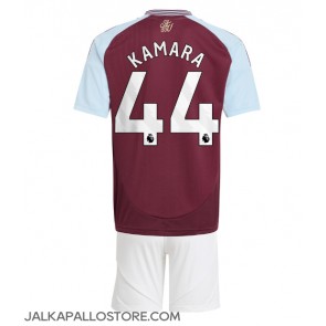 Aston Villa Boubacar Kamara #44 Kotipaita Lapsille 2024-25 Lyhythihainen (+ shortsit)